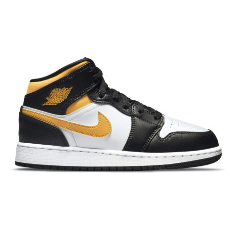 Air Jordan 1 Mid White Pollen Black (GS)