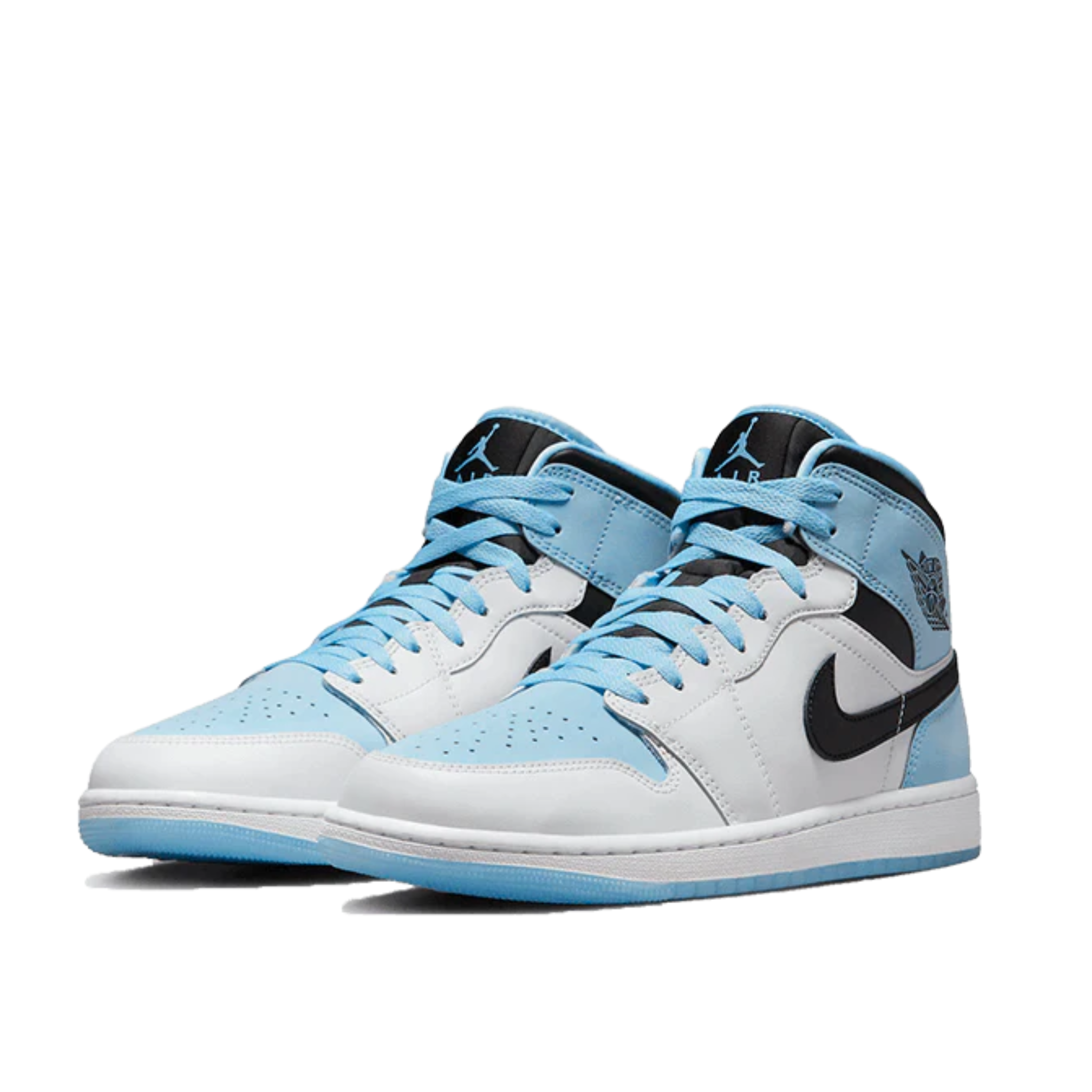 Air Jordan 1 Mid SE Ice Blue Black - KicksZone