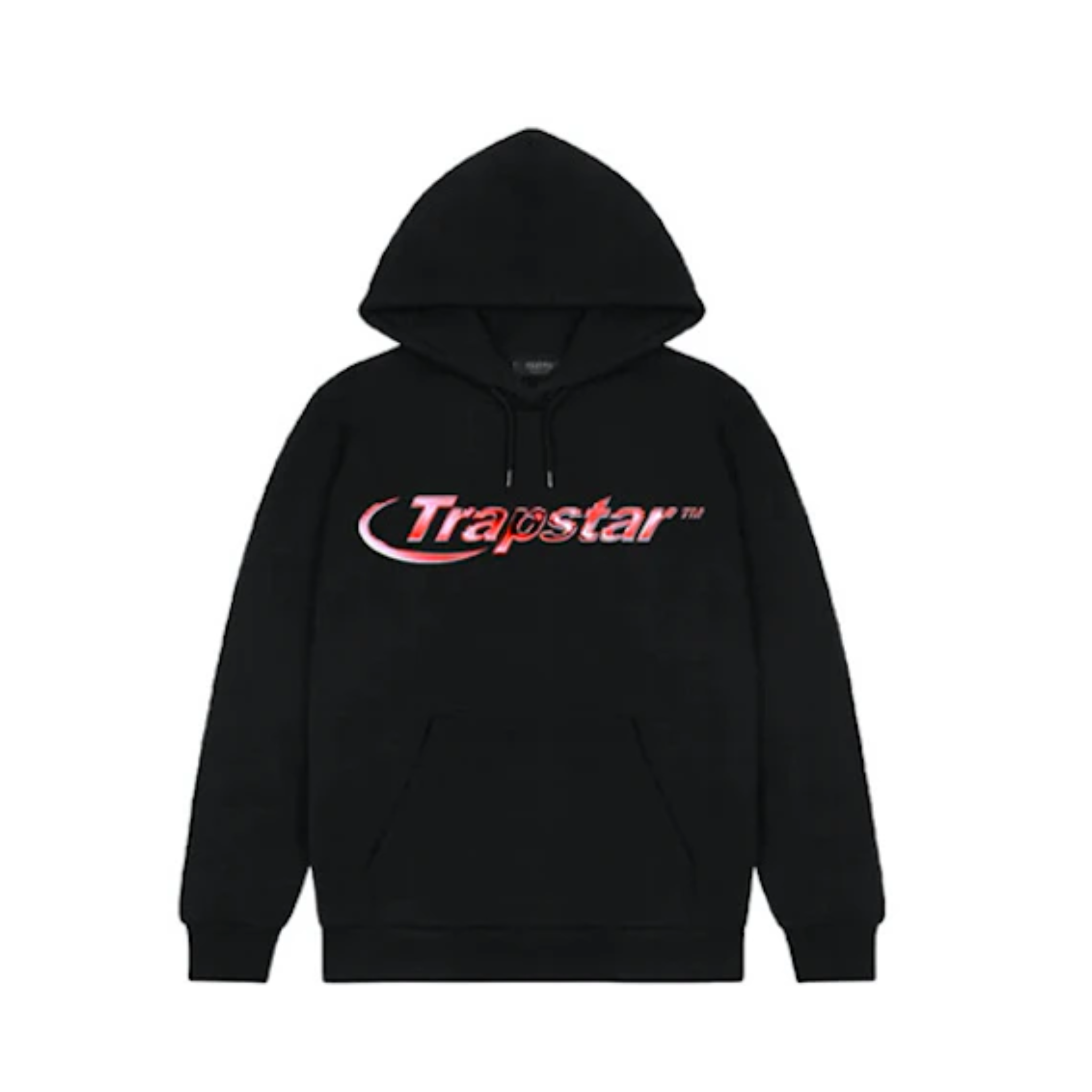 Trapstar Dres Hyperdrive Chrome Hoodie Tracksuit Black Infrared KicksZone