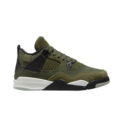 Air Jordan 4 Retro SE Craft Medium Olive (PS)