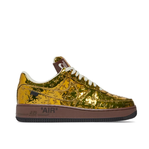 Nike Air Force 1 Low x Louis Vuitton Metallic Gold