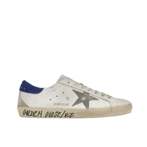 Golden Goose Super-Star White Snake Blue