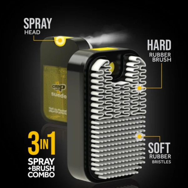 Crep Suede - Spray i Szczotka 2w1 do zamszu i nubuku
