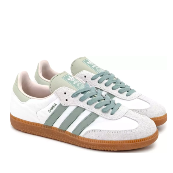 Adidas Samba OG Silver Green Putty Mauve