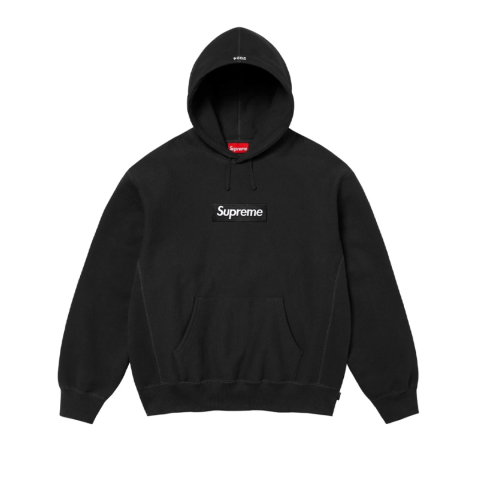 SUPREME BOX LOGO HOODIE BLACK FW24