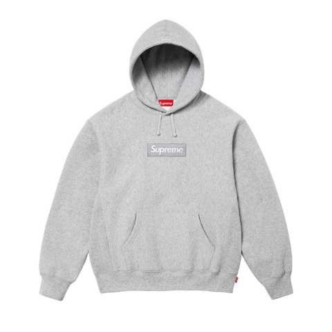 SUPREME BOX LOGO HOODIE GREY FW24