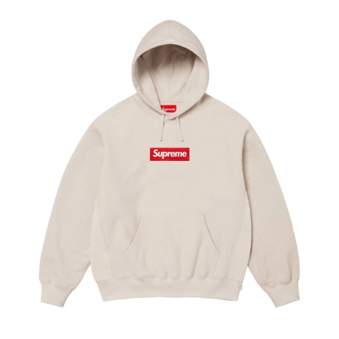 SUPREME BOX LOGO HOODIE NATURAL FW24
