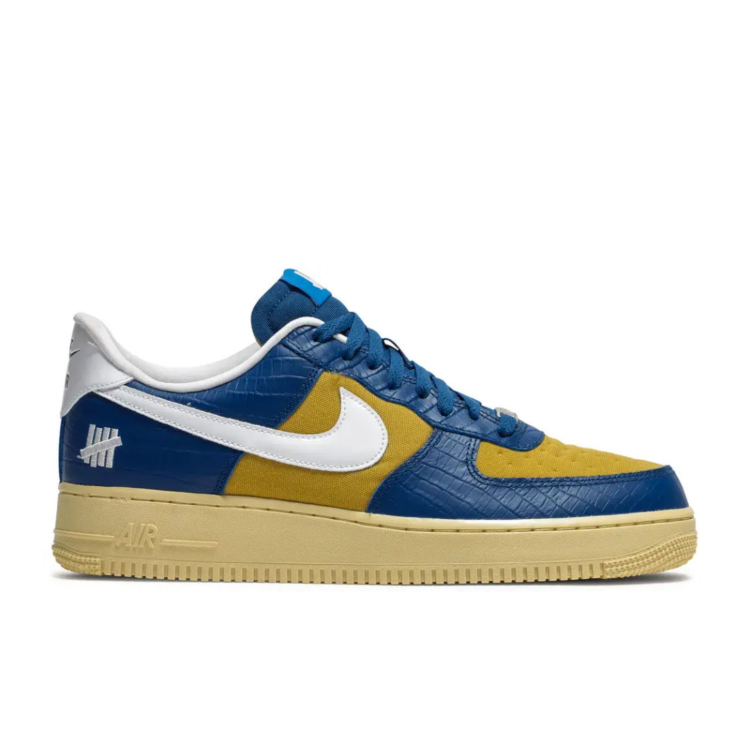 UNDEFEATED×Nike AirForce1 Low 5OnIt 28cm Nike Air Force 1 Low SP Undefeated 5 On It Blue Yellow Croc