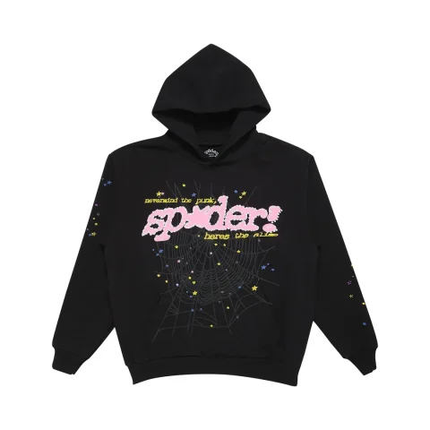 Sp5der P*nk V2 Hoodie 'Black'