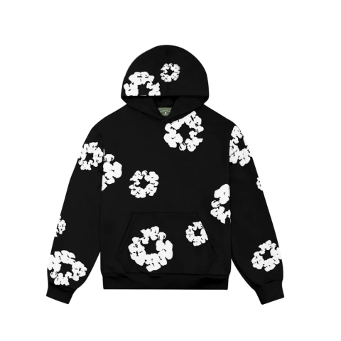 Denim Tears Cotton Wreath Hoodie Black