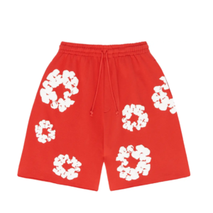 Denim Tears The Cotton Wreath Shorts Red