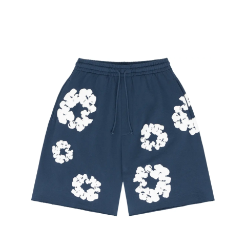 Denim Tears The Cotton Wreath Shorts Navy