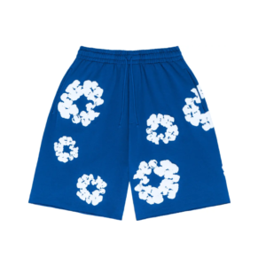 Denim Tears The Cotton Wreath Shorts Royal Blue
