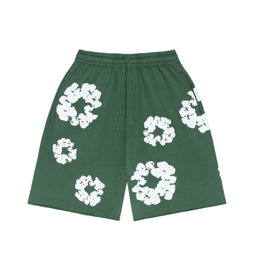DENIM TEARS COTTON WREATH SHORTS ショーツ Denim Tears The Cotton Wreath Shorts Grey – N-Hype