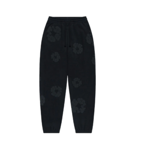 Denim Tears Cotton Wreath Sweatpants Black Monochrome