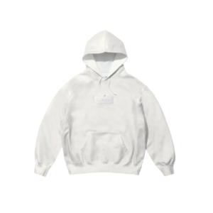 Supreme x MM6 Maison Margiela Foil Box Logo Hooded Sweatshirt 'White'