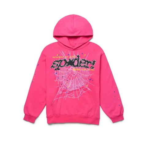 Sp5der P*NK V2 Hoodie Pink