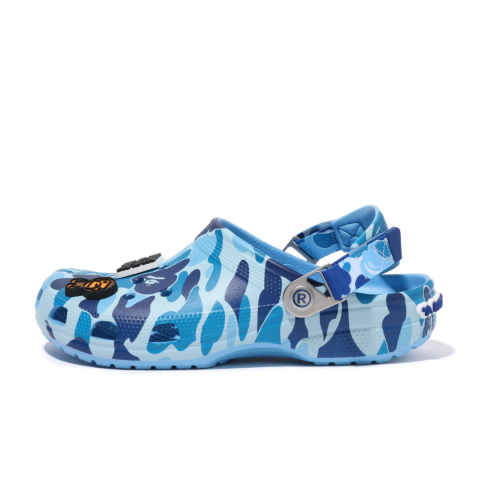Crocs Classic Clog A Bathing Ape ABC Camo Blue