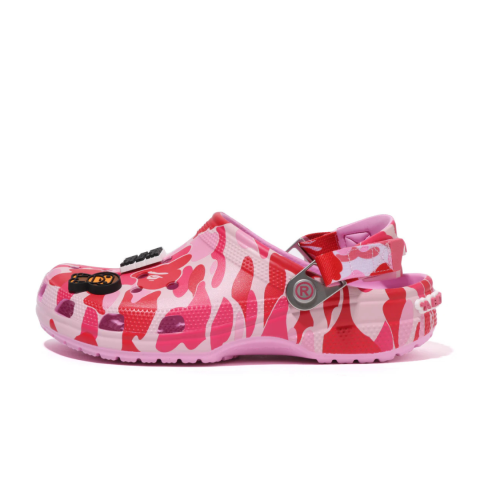 Crocs Classic Clog A Bathing Ape ABC Camo Pink