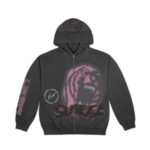 Travis Scott Cactus Jack For Fragment Sunrise Zip Up Hoodie Black