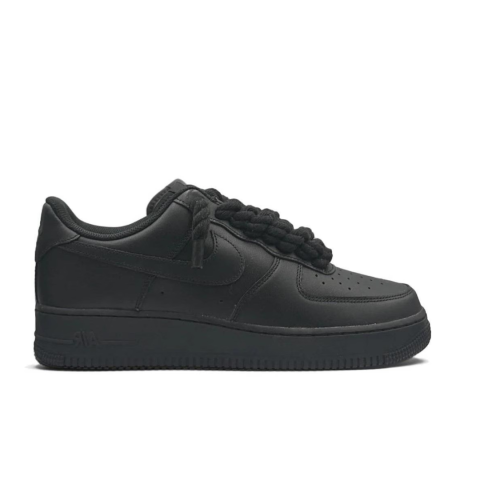 Air Force 1 Low Black Rope Laces