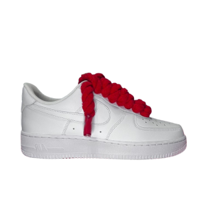 Air Force 1 White Red Rope