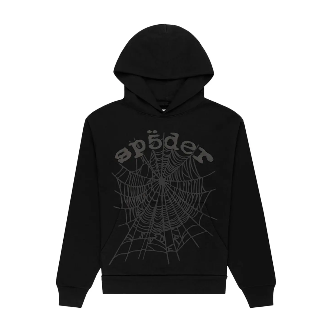 Bluza Sp5der Phantom Web Hoodie Black – KicksZone