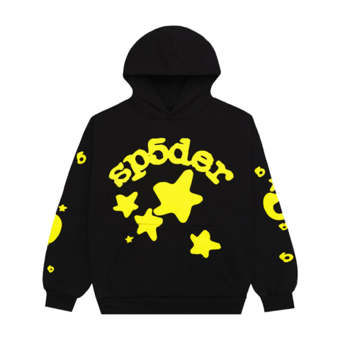 Bluza Sp5der Beluga Hoodie Onyx/Yellow
