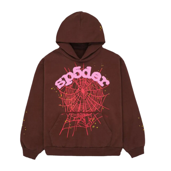 Bluza Sp5der Web Hoodie Brown