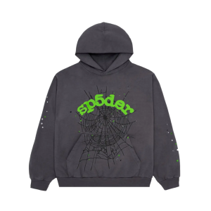 Bluza Sp5der Wait Web Hoodie Slate Grey