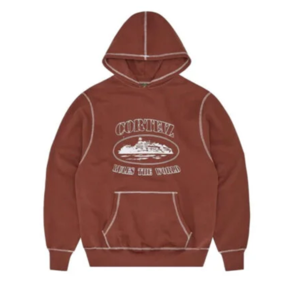Bluza Corteiz Rules The World Hoodie Brown
