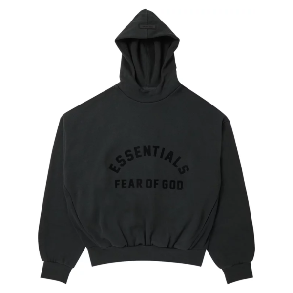 Bluza Fear of God Essentials Hoodie 'Jet Black'