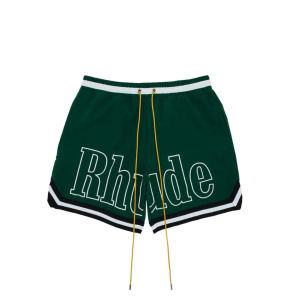 Spodenki Rhude Logo Basketball Swim Short 'Forest Green/Black/White'