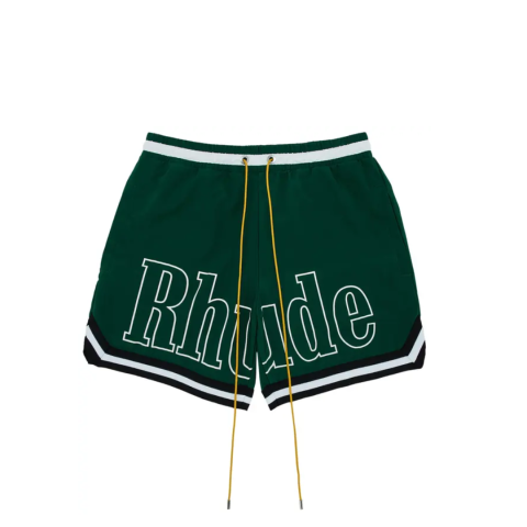 Spodenki Rhude Logo Basketball Swim Short 'Forest Green/Black/White'