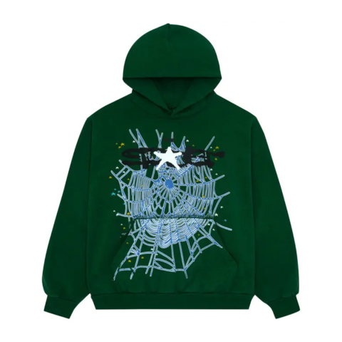 Bluza Sp5der Web Hoodie 'Hunter Green'