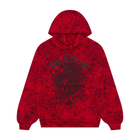 Bluza Sp5der OG Tree Camo Hoodie 'Red'
