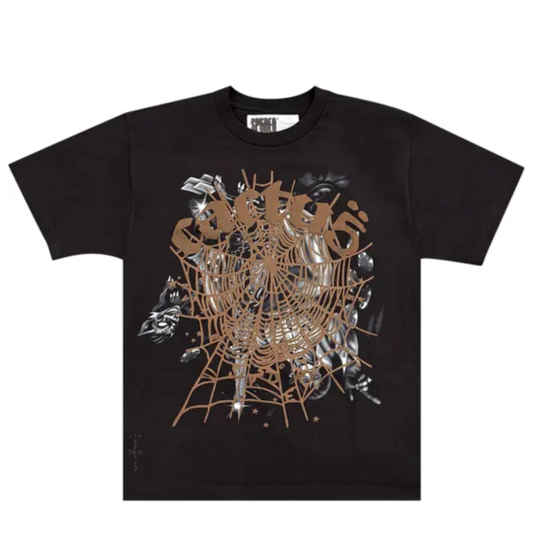 Koszulka Cactus Jack by Travis Scott x Sp5der Airbrush Tee 'Black'
