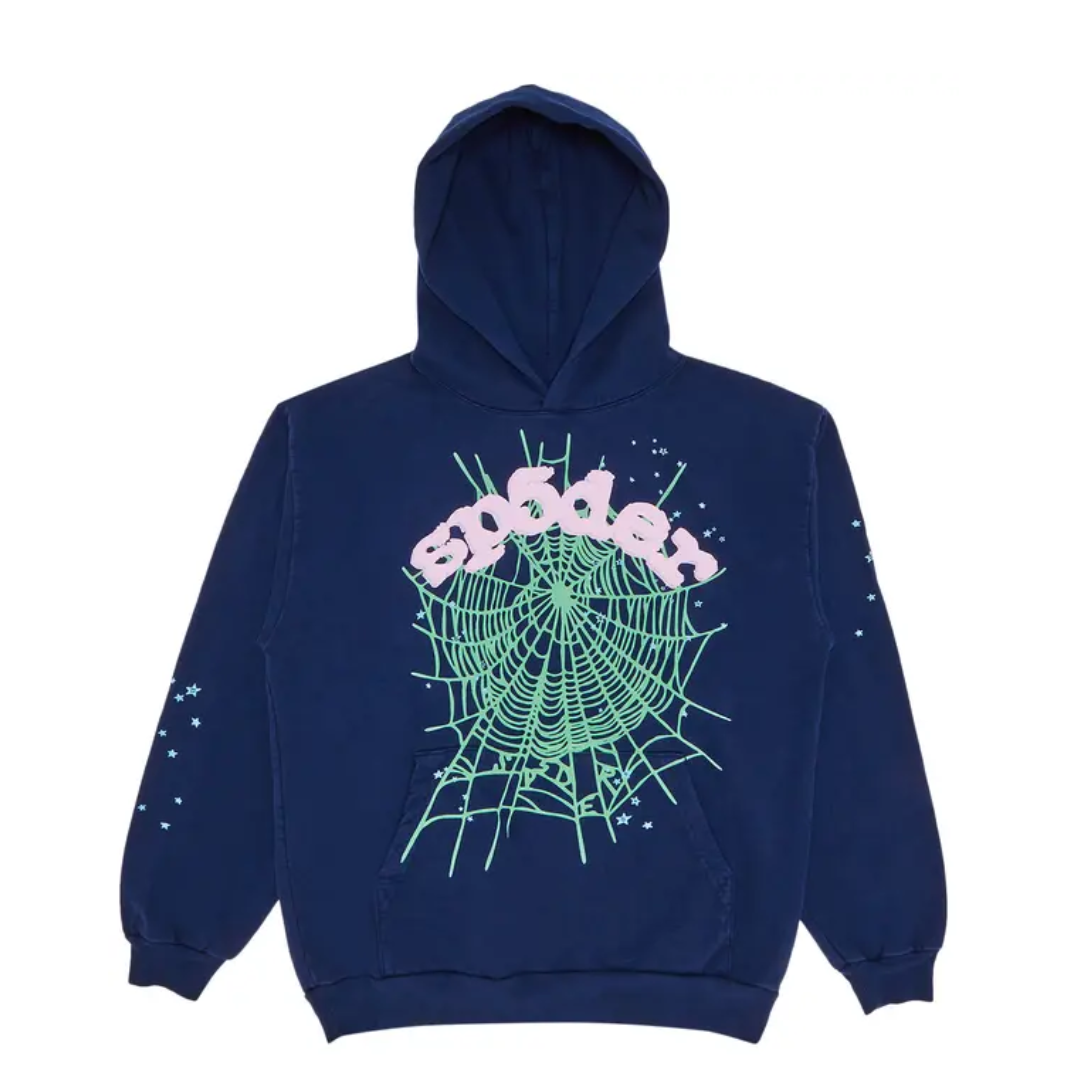 Bluza Sp5der OG Web Hoodie 'Navy' – KicksZone