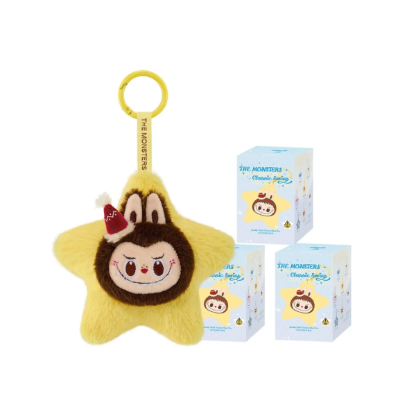 Labubu The Monsters Classic Series-Sparkly Plush Pendant