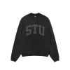 STUSSY 'STU' BLACK CREWNECK