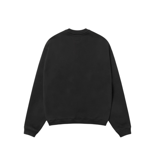 STUSSY 'STU' BLACK CREWNECK