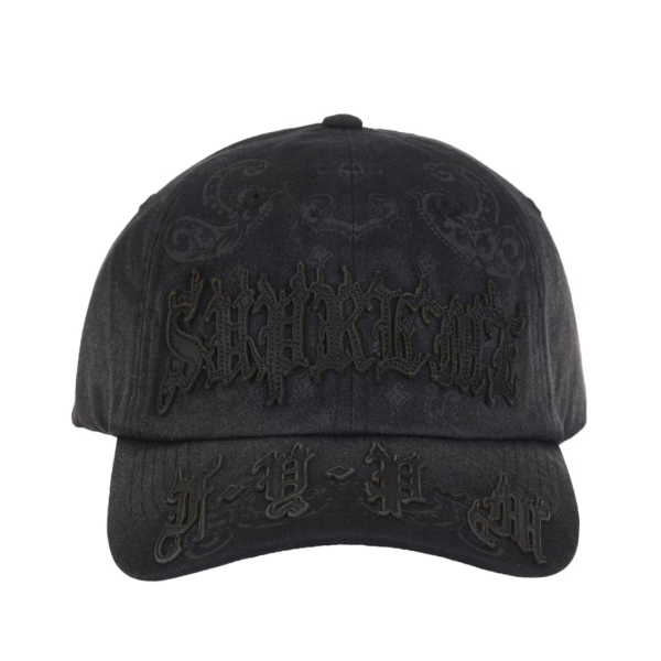 Czapka Czarna Supreme Leather Applique 6-Panel