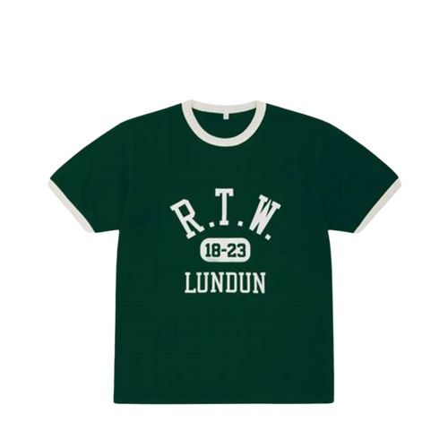 Koszulka Corteiz Collage Ringer Forest Green