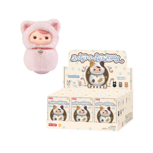 Pop Mart PUCKY Roly-Poly Kitty Series Vinyl (1szt.)