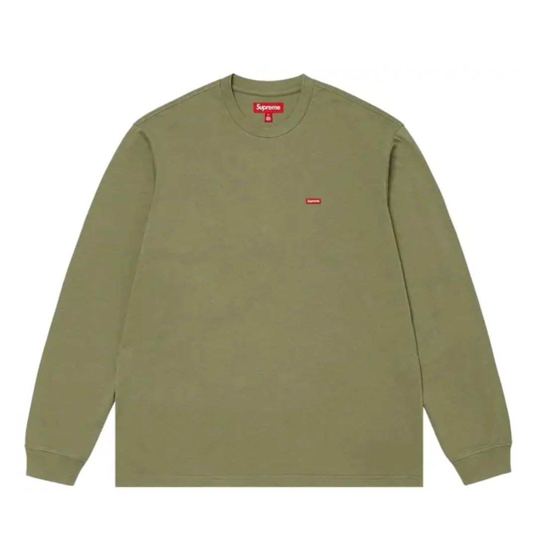 ぬら丸 Supreme small box logo Lsize Longsleeve Supreme Small Box Logo Khaki – KicksZone