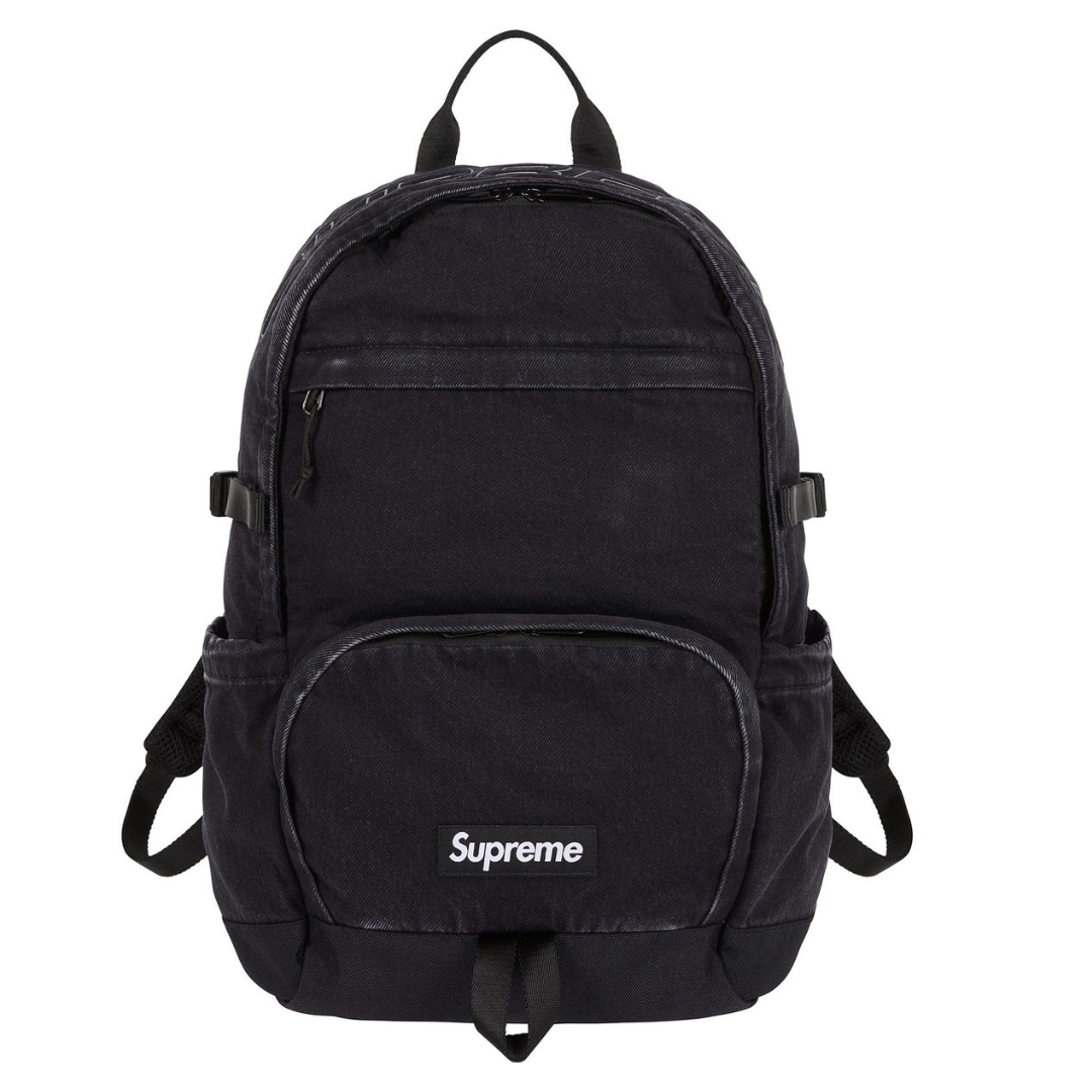 【美品】　Supreme black backpack 2000ss Plecak Supreme Denim Black Backpack – KicksZone