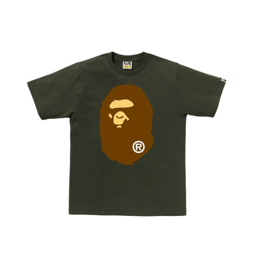 Koszulka BAPE Big Ape Head Tee Olive Drab