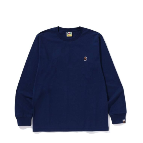 Longsleeve Bape Navy Small Logo