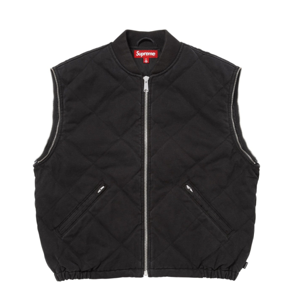 Supreme Zip-Off Sleeve Quilted Bomber Jacket
