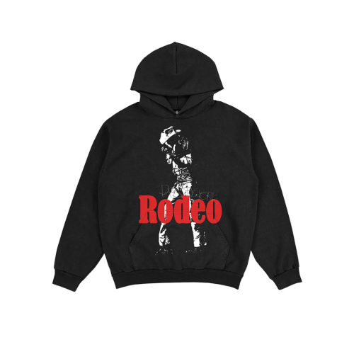 Travis Scott X SP5DER Rodeo Hoodie Black